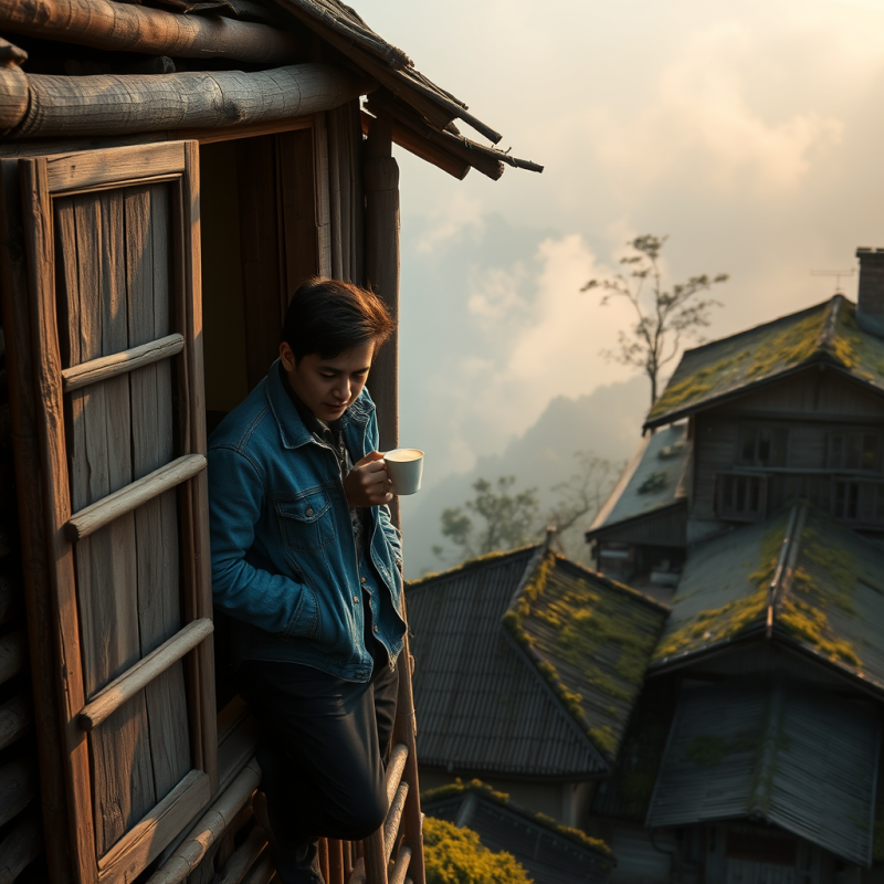 Contemplative Tea Sip