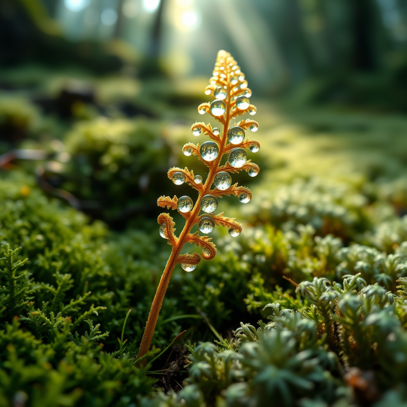 Low-angle Macro Shot of a Single