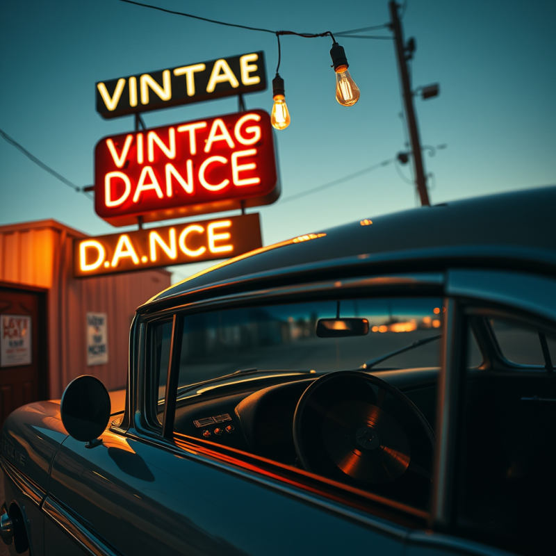 Low-angle Shot of a 1957 Chevrolet Bel Air Parked Crook...