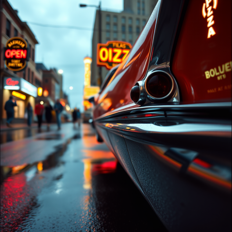 Low-angle Shot of a 1957 Chevrolet Bel Air’s Chrome B...