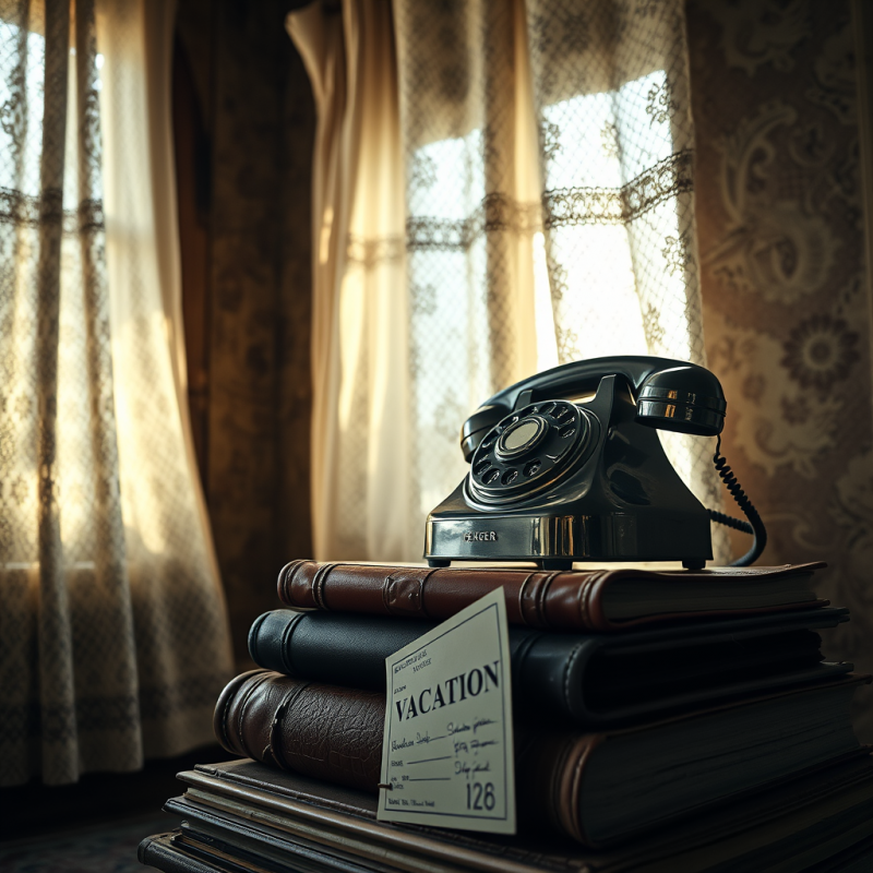 Low-angle Shot of a 1960s Chrome-plated Rotary Phone Pe...