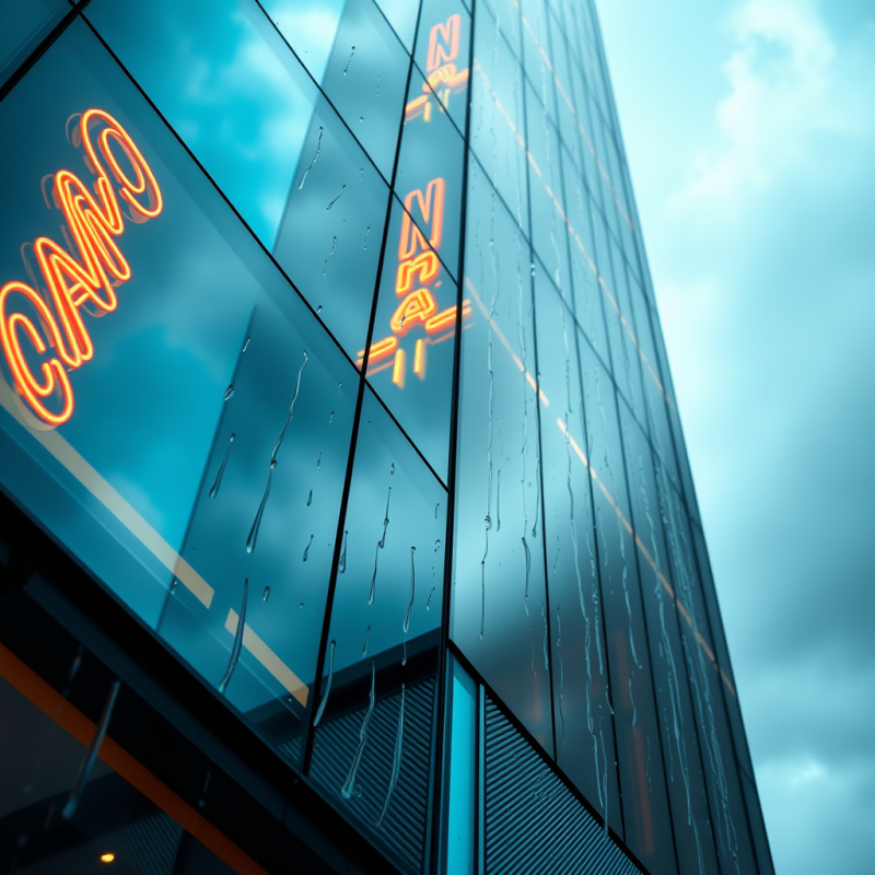 Low-angle Shot of a Modern Glass Building with