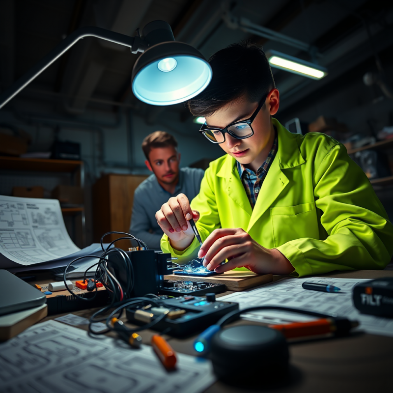 Tech Enthusiast in Lab