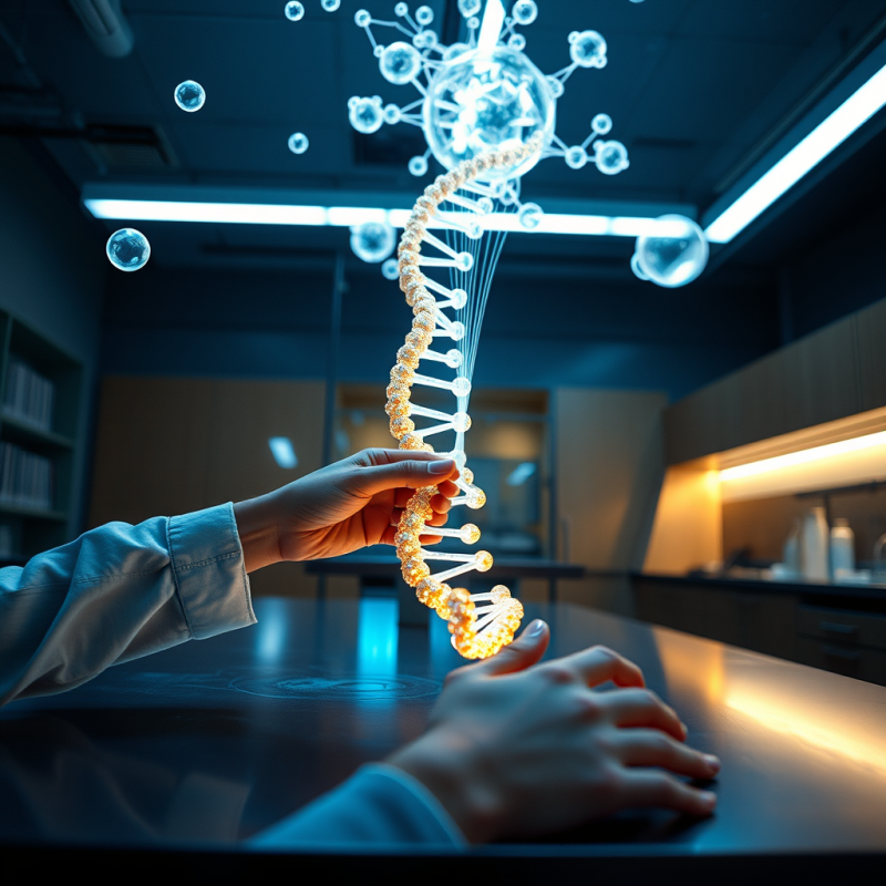Low-angle Shot of a Student’s Hands Weaving a Glowing...