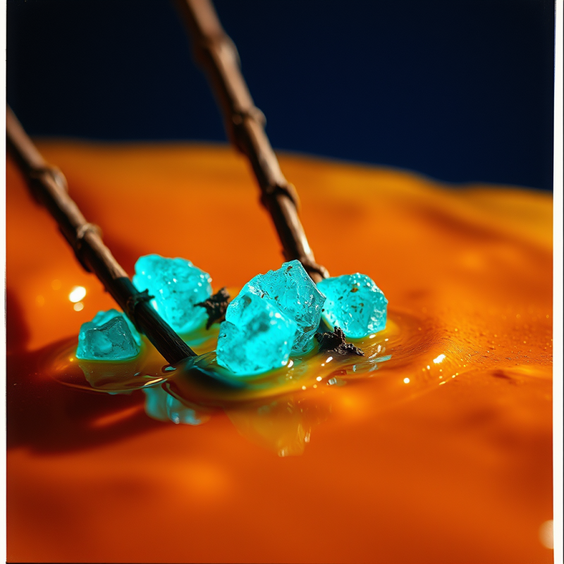 Macro Close-up of Corroded Copper Wiring Melting Into Mol...