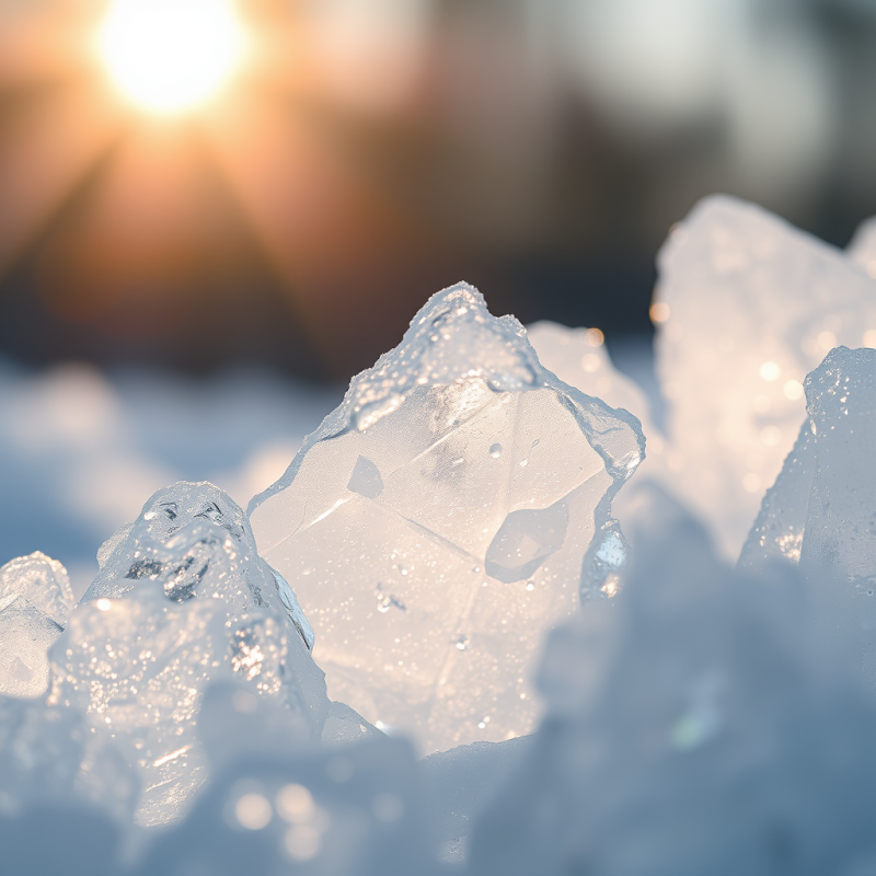 Macro Close-up of Translucent