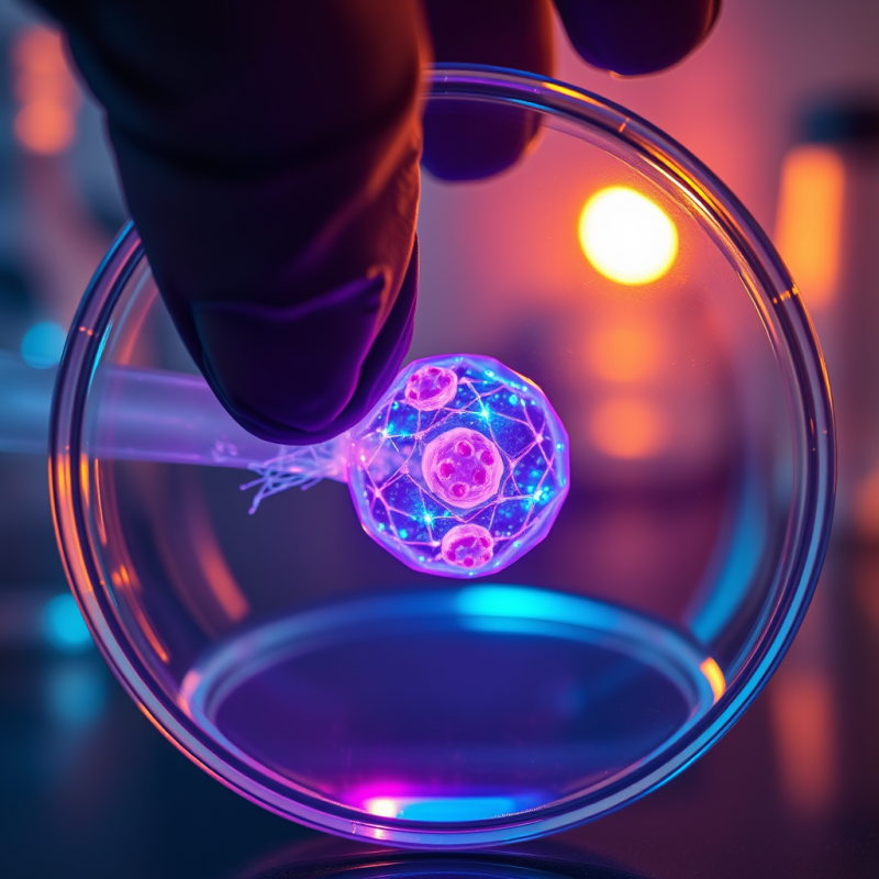 Macro Shot of a Glowing