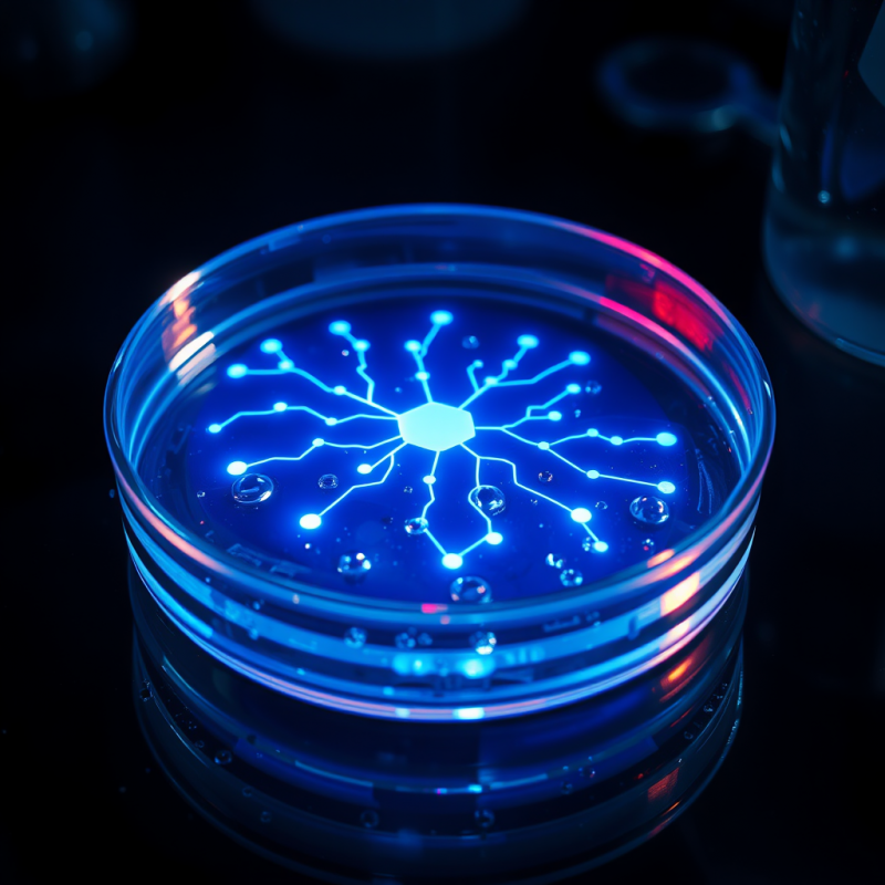 Macro Shot of a Glowing