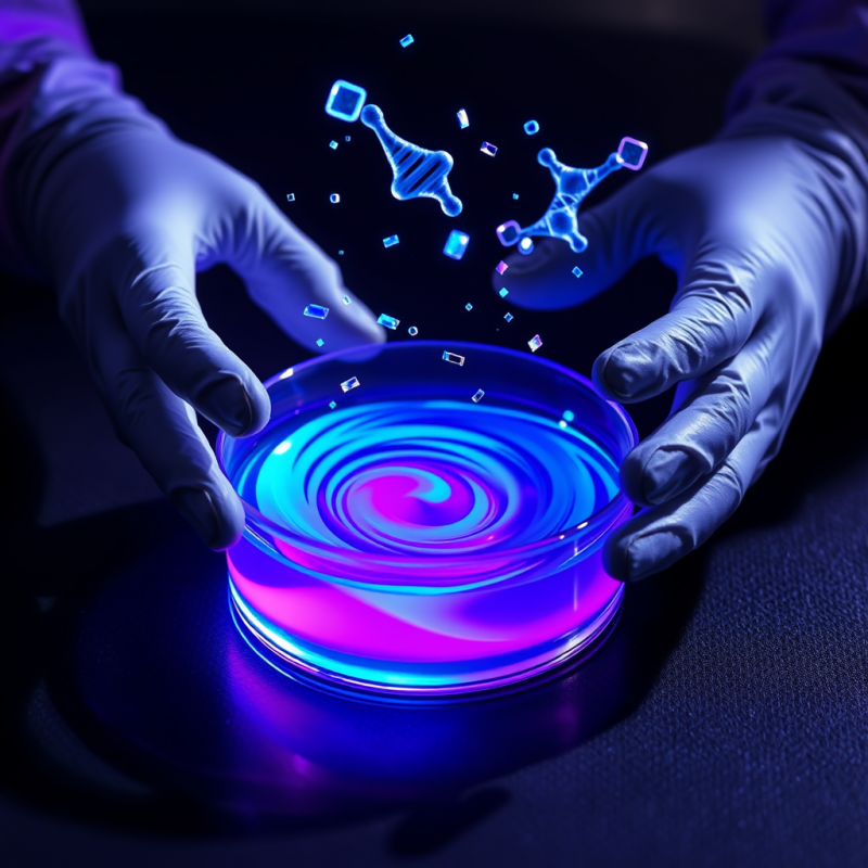 Macro Shot of a Glowing