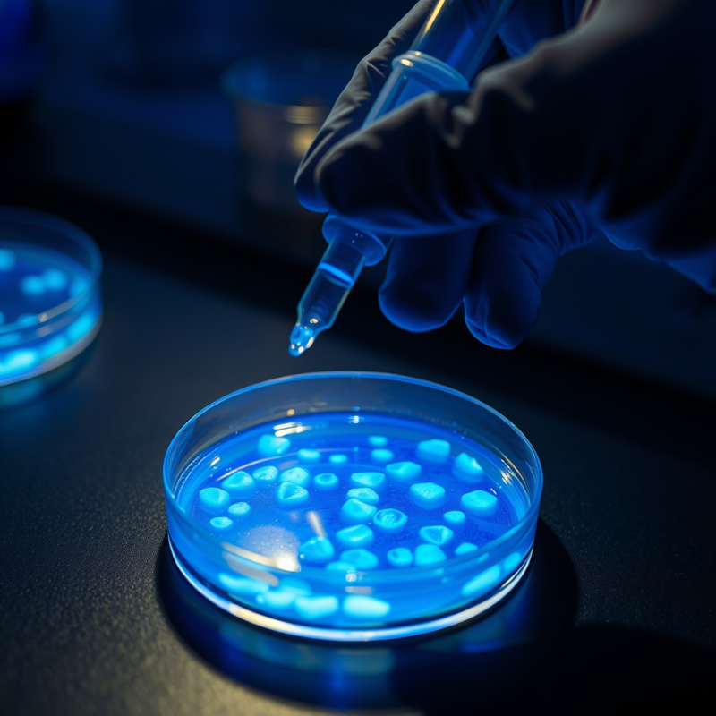 Macro Shot of a Glowing