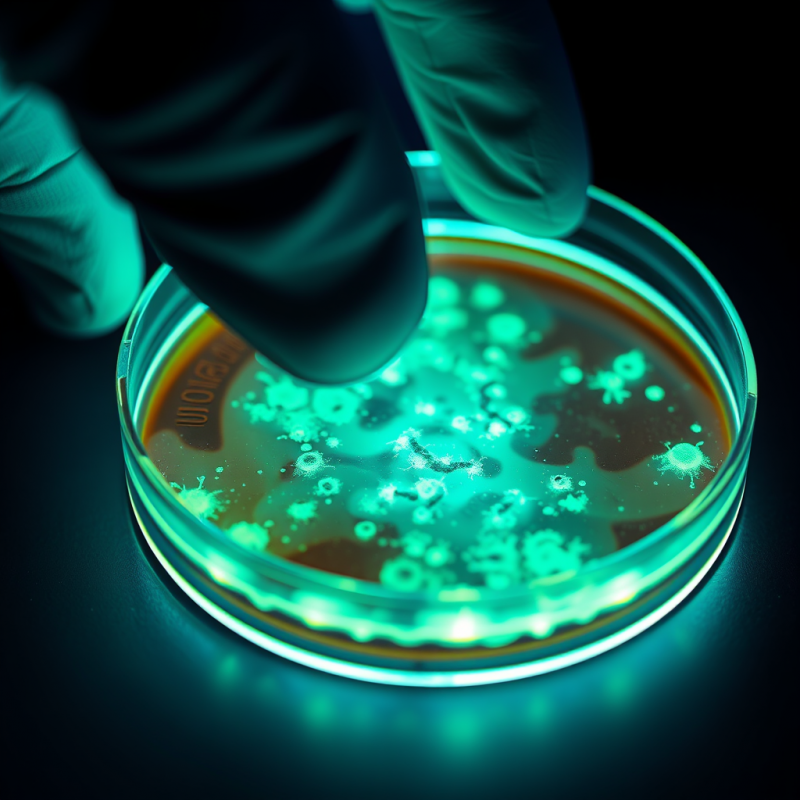 Macro Shot of a Glowing