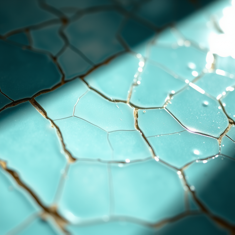 Macro Shot of Cracked