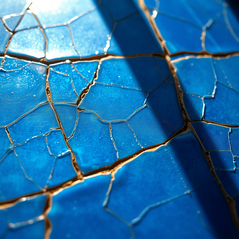 Macro Shot of Cracked