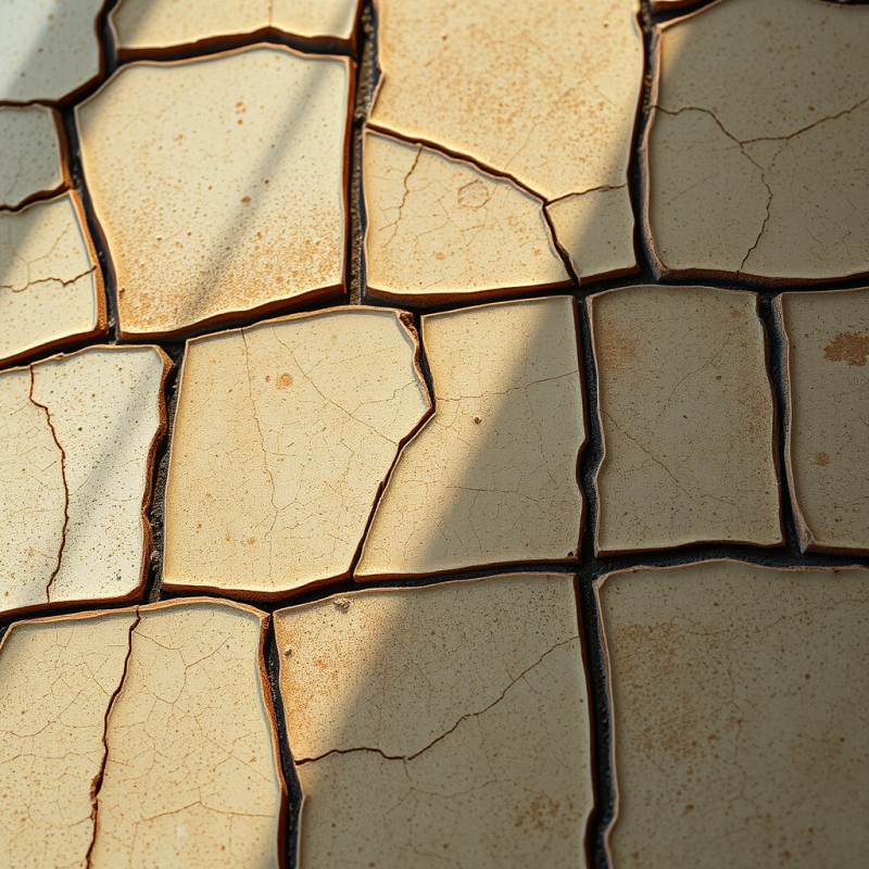 Macro Shot of Cracked