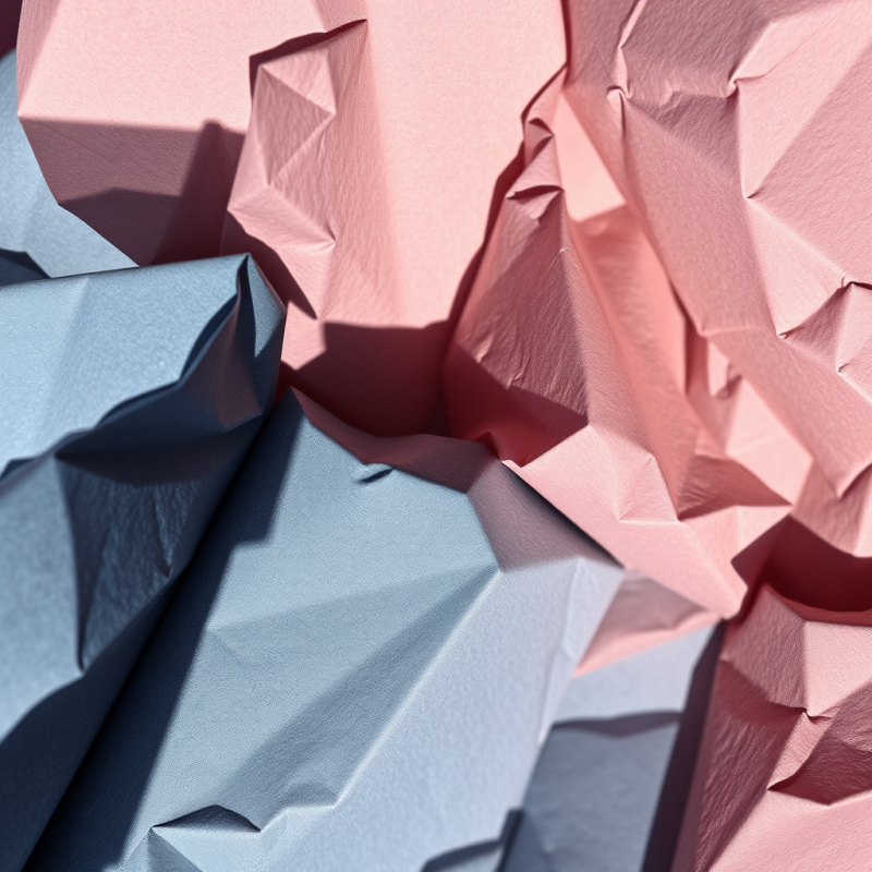 Macro Shot of Crumpled