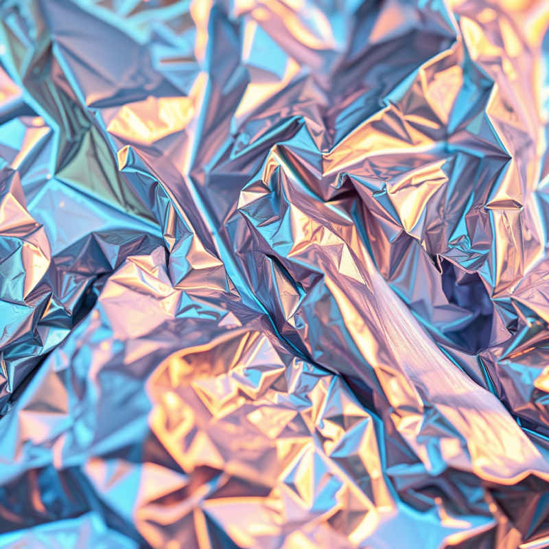 Macro Shot of Crumpled