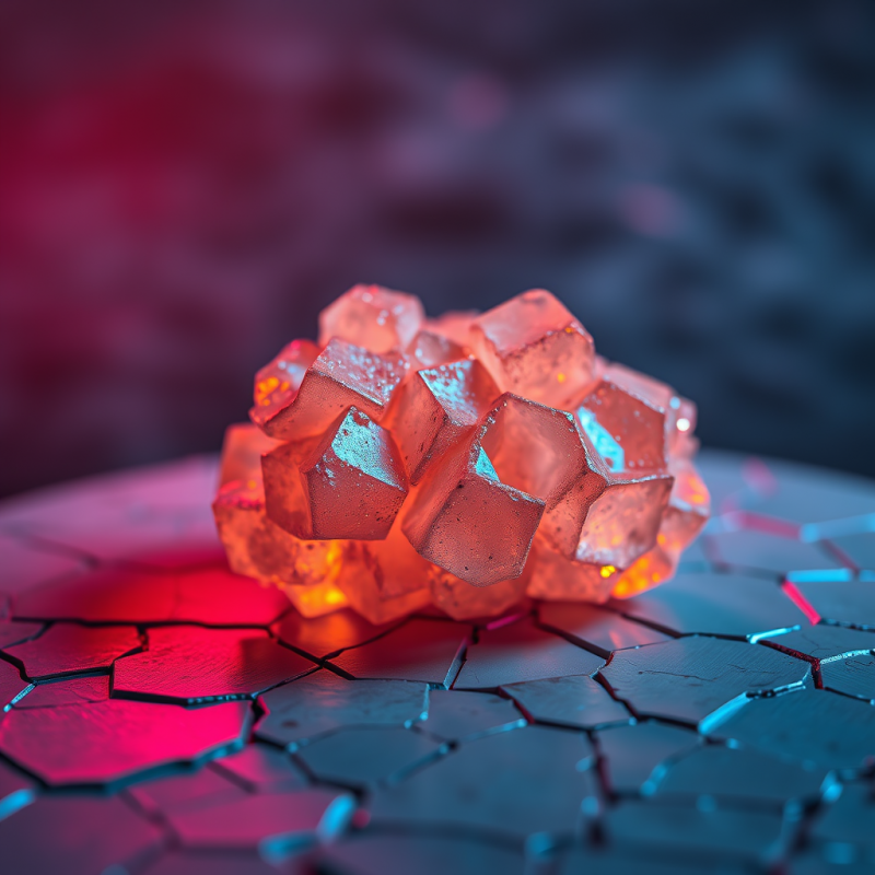 Macro Shot of Crystallized Copper Sulfate on a Cracked ...