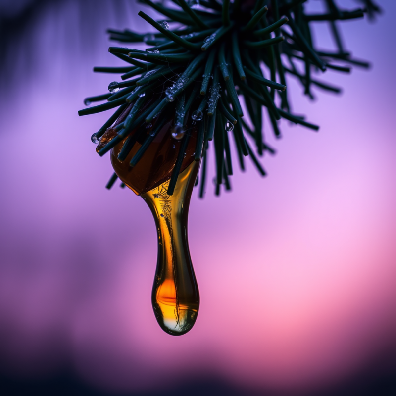 Macro Shot of Translucent Amber-colored Honey Drips Cas...