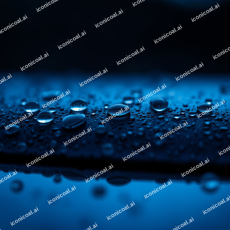 Mercury Droplets Beading On Dark Textured Surface
