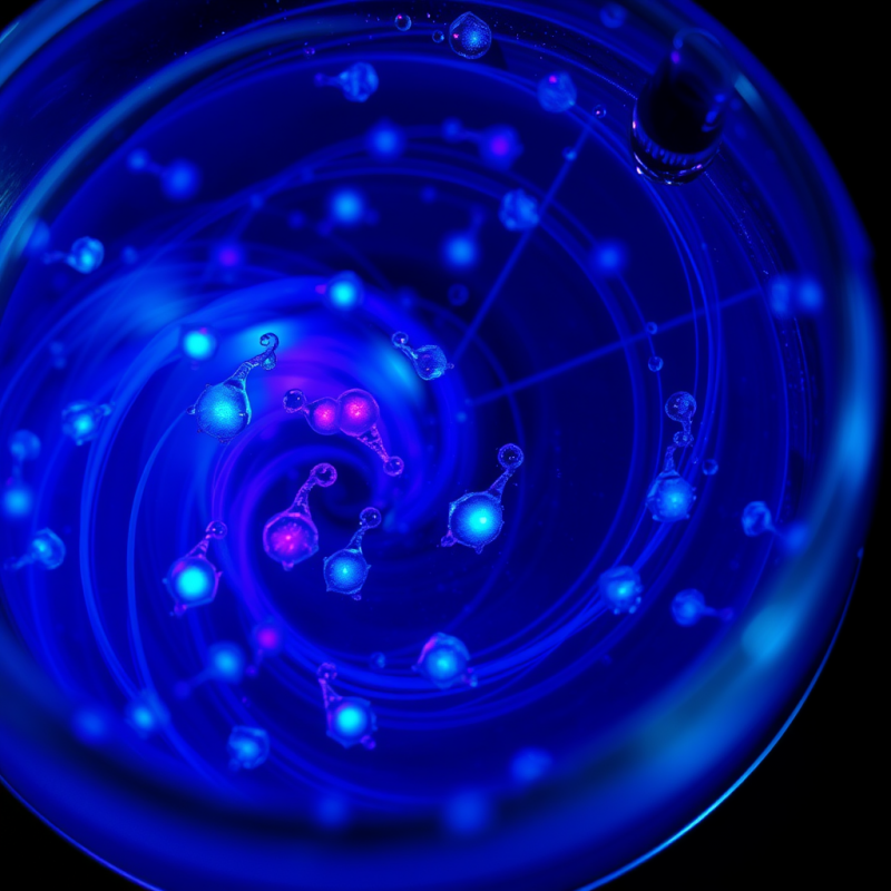 Microscopic View of Bioluminescent Plankton Glowing in ...