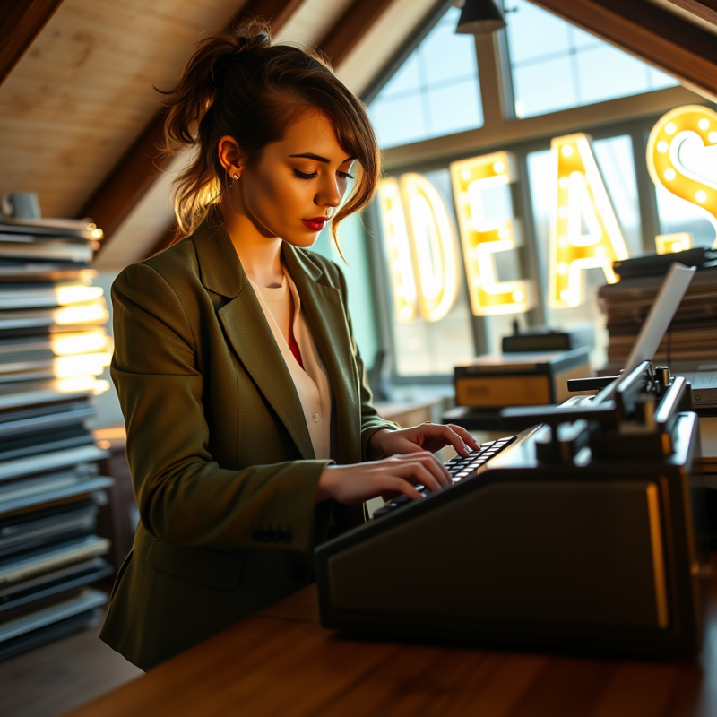 Mid-20s Bipoc Entrepreneur in a Tailored Olive-green Bl...