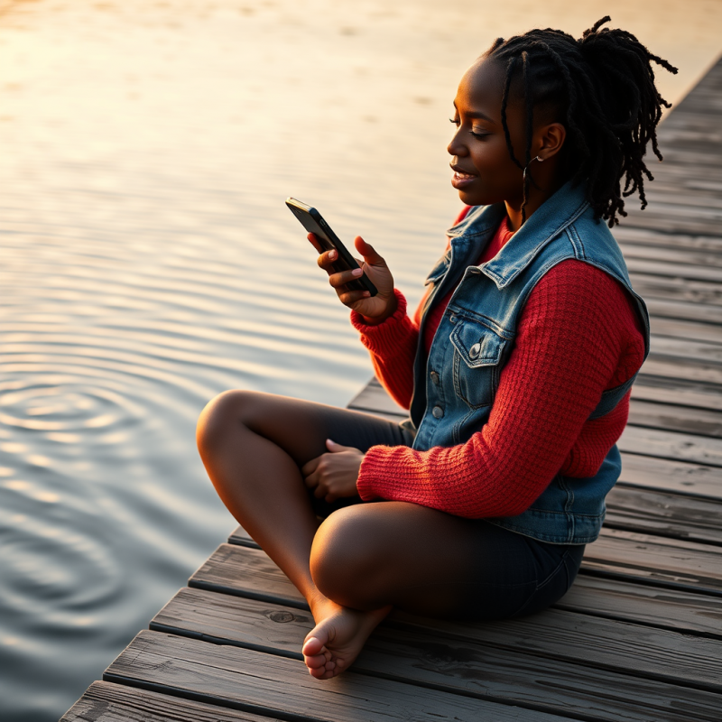 Mid-20s Biracial Woman with Braided Locs
