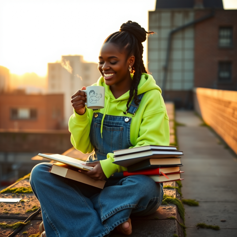 Mid-20s Black Woman with Braids
