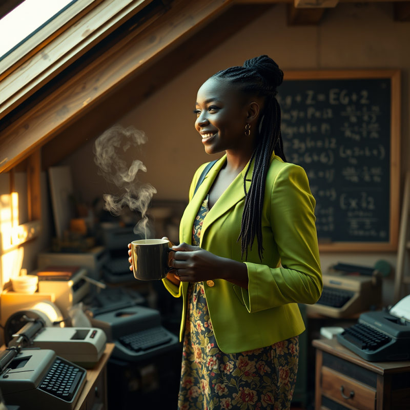 Mid-20s Black Woman with Braids