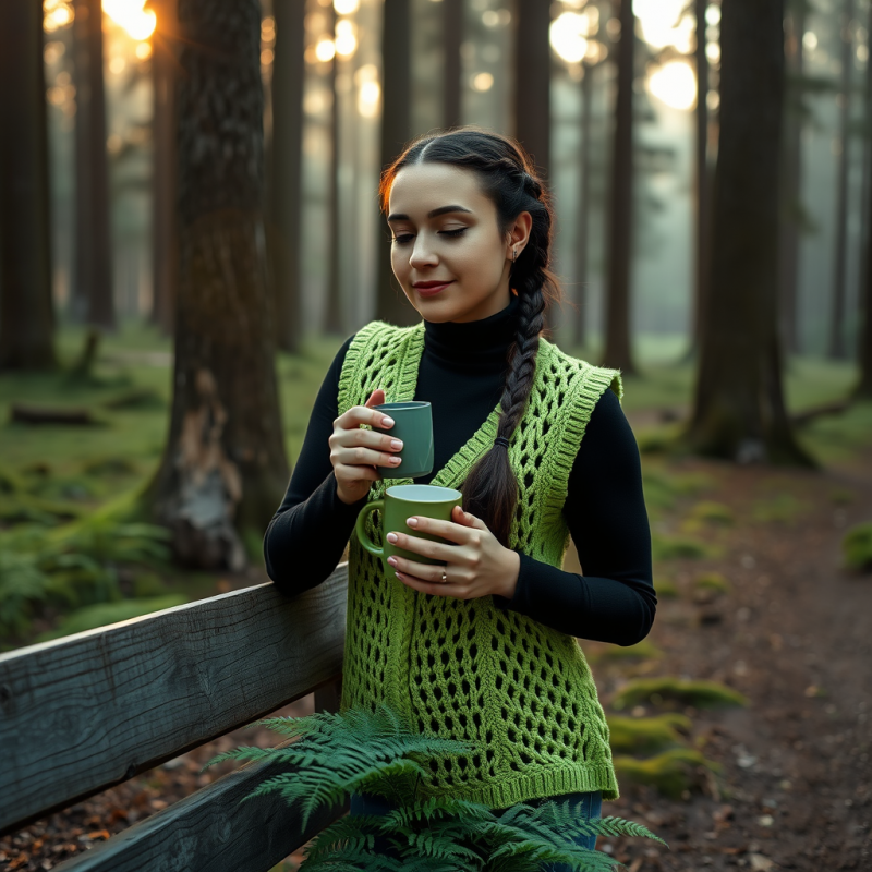Mid-20s Woman with Braided Hair