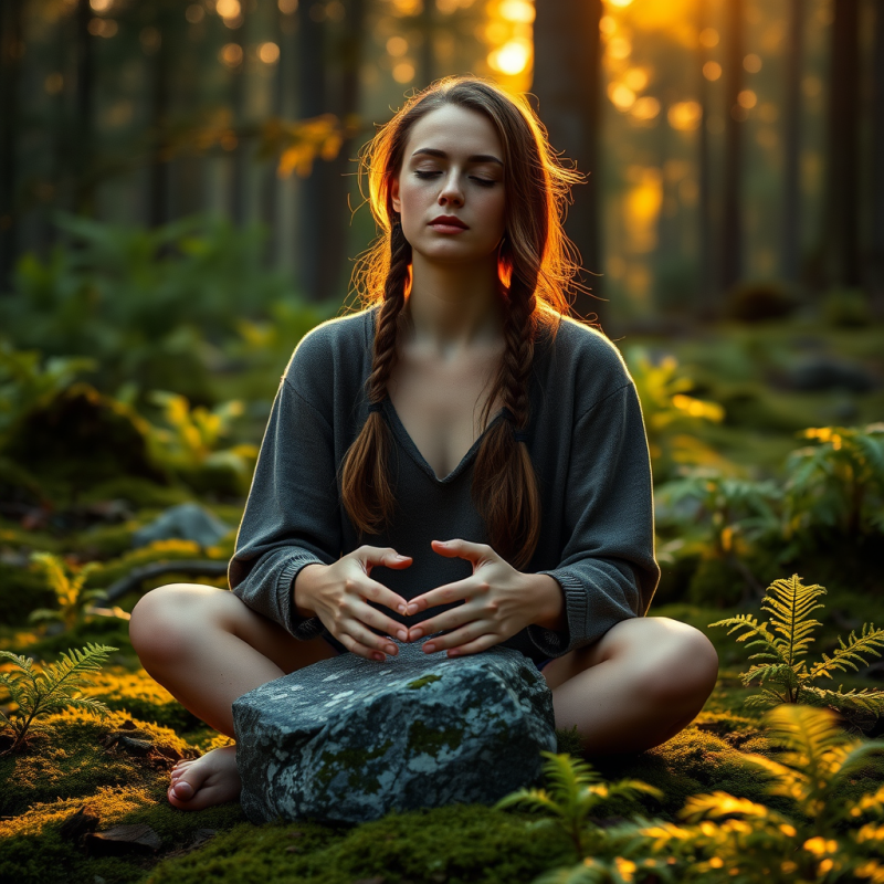 Mid-20s Woman with Shoulder-length Braids