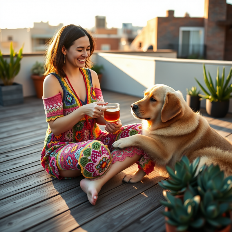 Mid-30s Woman in a Vibrant