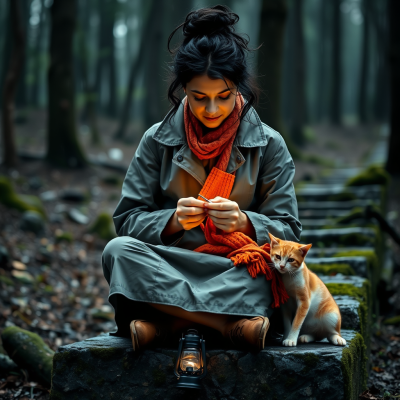 Mid-30s Woman with Dark