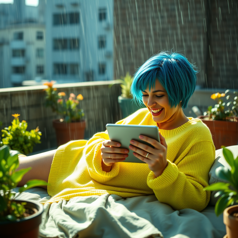 Mid-30s Woman with Short