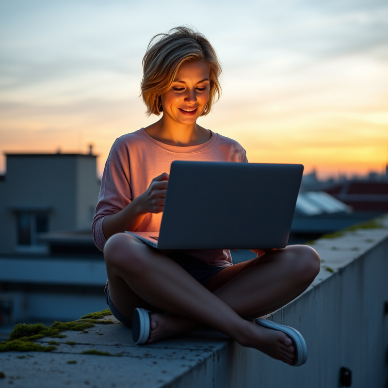 Mid-30s Woman with Short