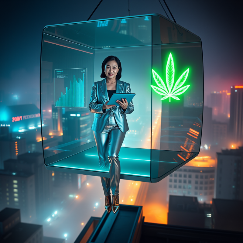 Mid-aged Asian Woman in a Sleek