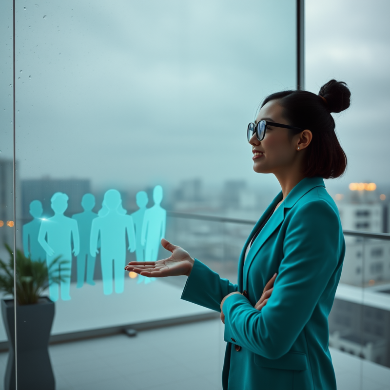 Midday Shot of a Young Female Entrepreneur in a Minimalist