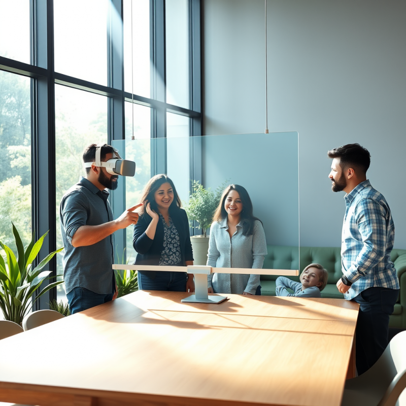 Midday Sunbeam Slices Through a Floor-to-ceiling Glass ...