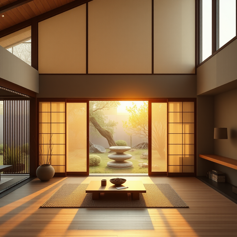 Minimalist Japanese Home Interior with Natural Materials ...