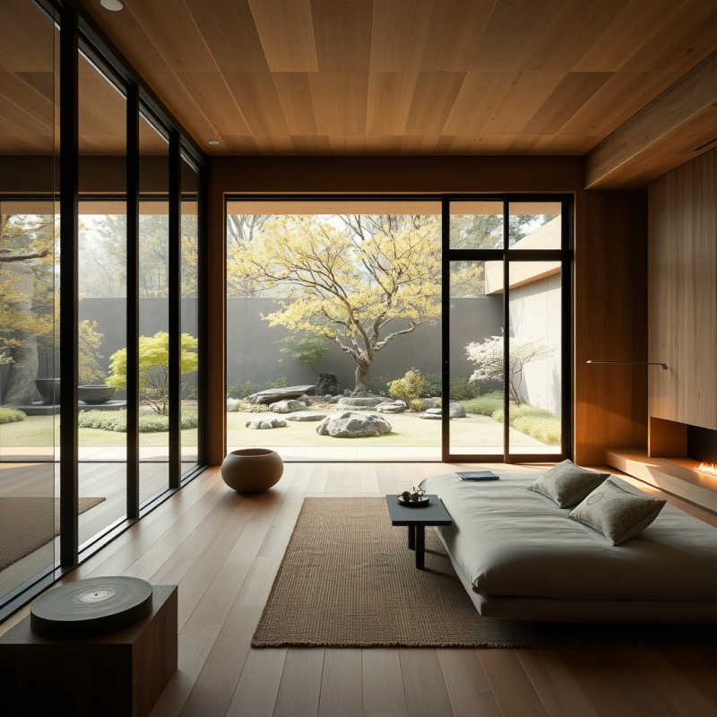Minimalist Japanese Home Interior with Natural Materials ...