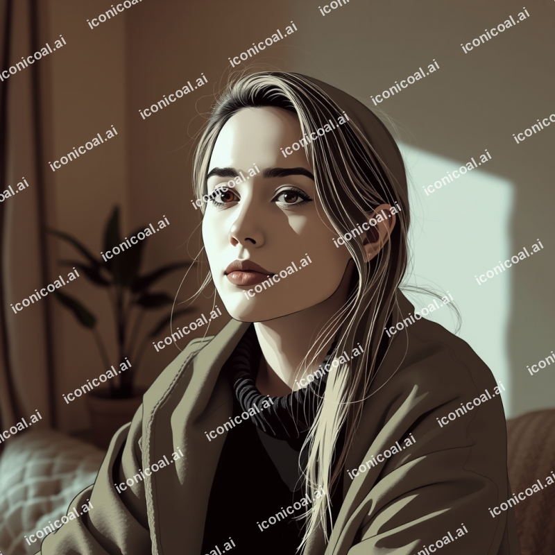 Modern Line Art Portrait Minimal Continuous Lines