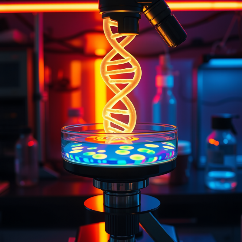 Neon-lit Biohacker’s Lab at Midnight