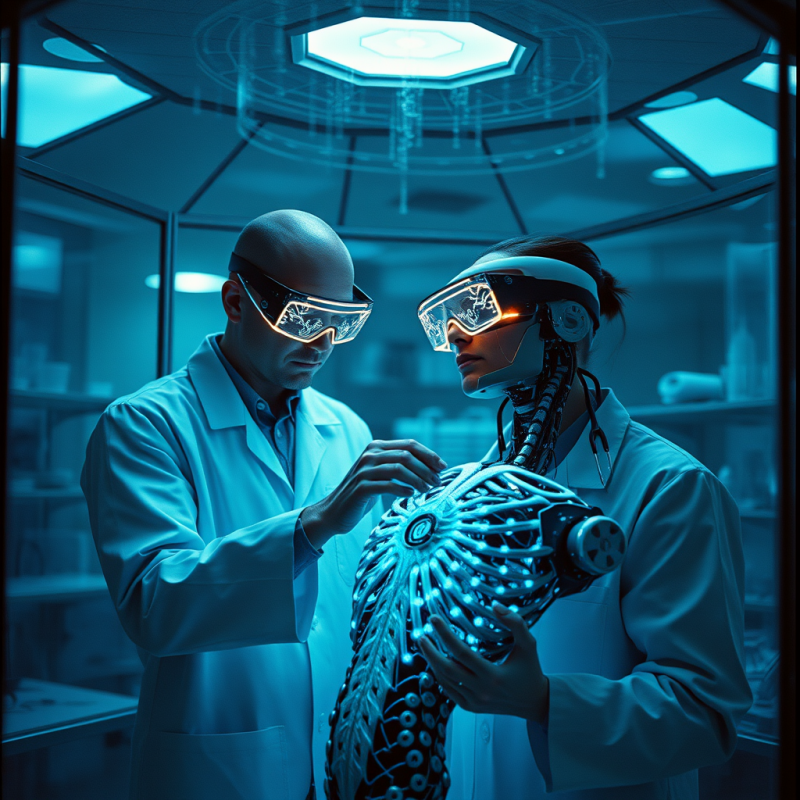 Neuroscientist in a Dimly Lit