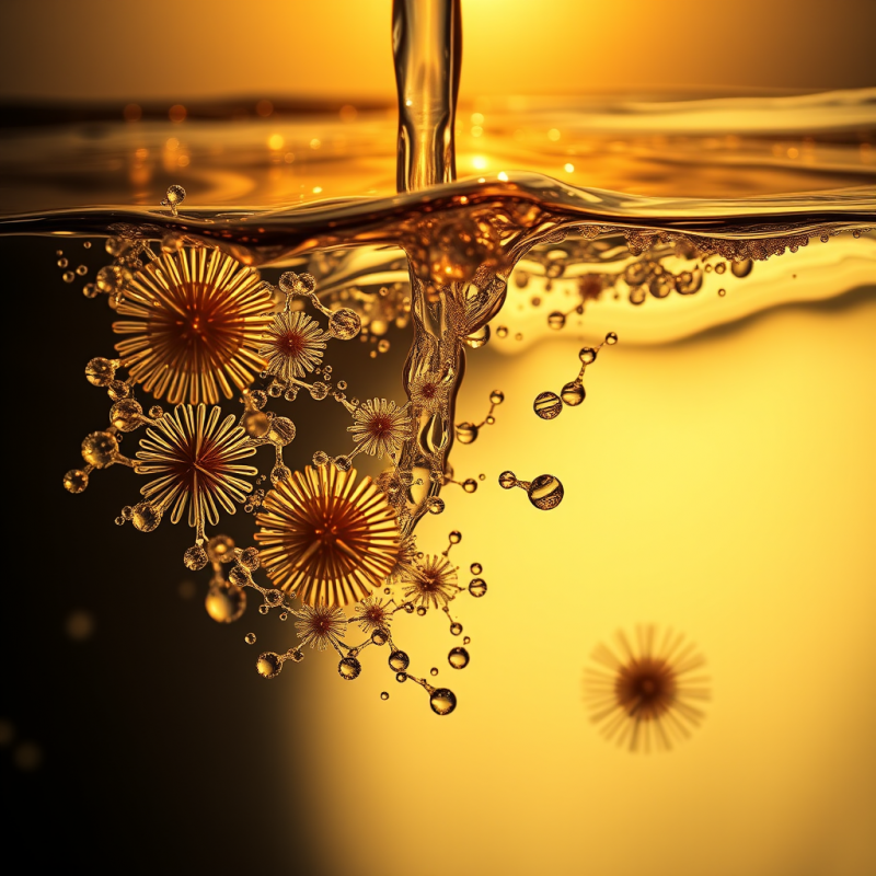 Oil and Water Separation Creating Psychedelic Cellular St...