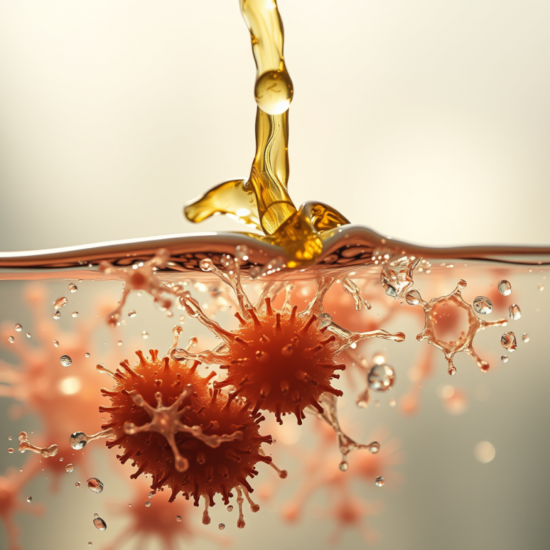 Oil and Water Separation Creating Psychedelic Cellular St...