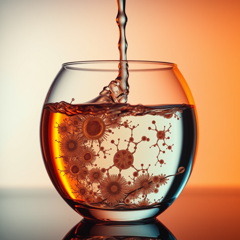 Oil and Water Separation Creating Psychedelic Cellular St...