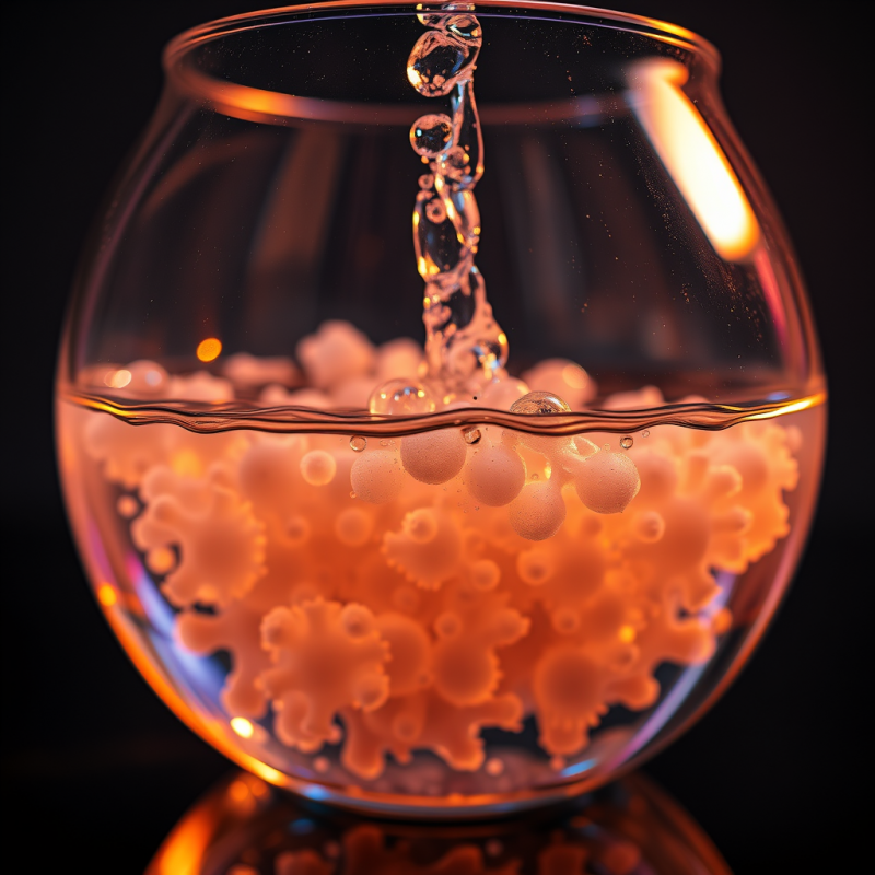 Oil and Water Separation Creating Psychedelic Cellular St...