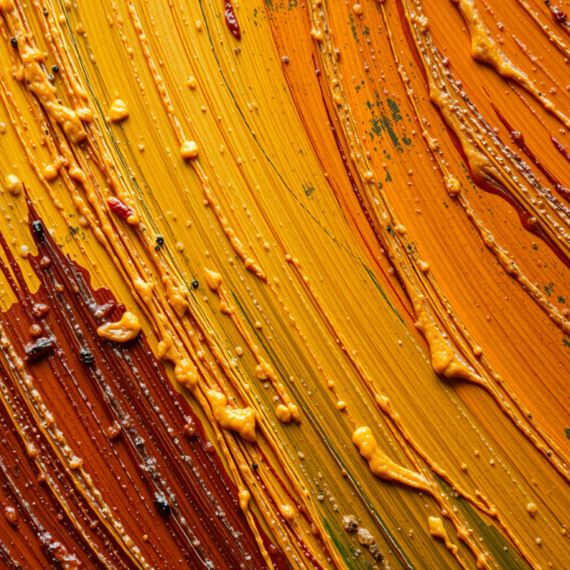 Oil Painting Texture Closeup Showing Brushstroke Details