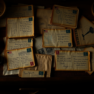 Old Postcards And Letters Correspondence Nostalgia