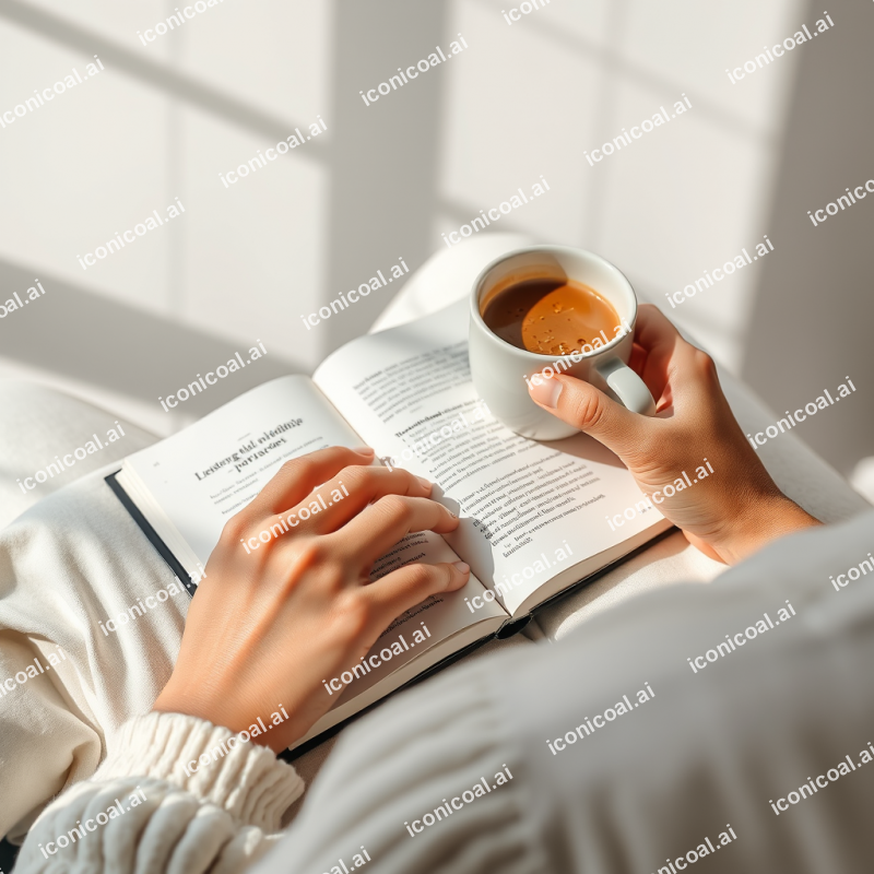 Person Journaling With Coffee Morning Routine Mindfulness