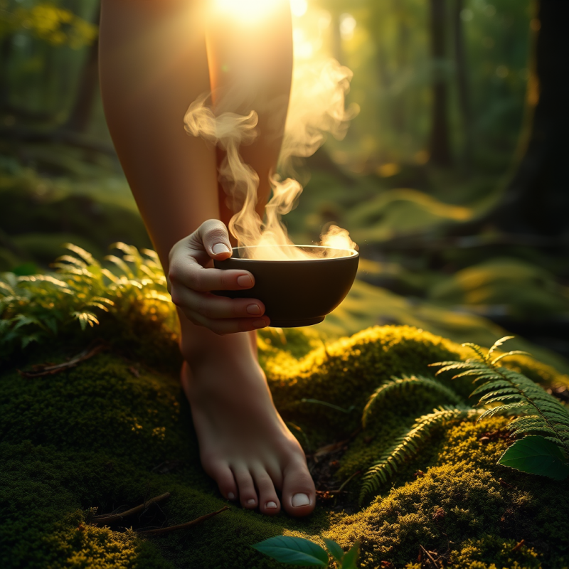 Person with Glowing Golden-hour Skin